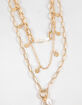 FULL TILT Layered Faux Shell/Coin Necklace image number 2