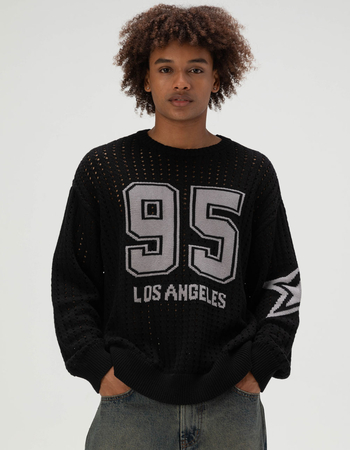 RSQ Mens Jersey Graphic Sweater Primary Image