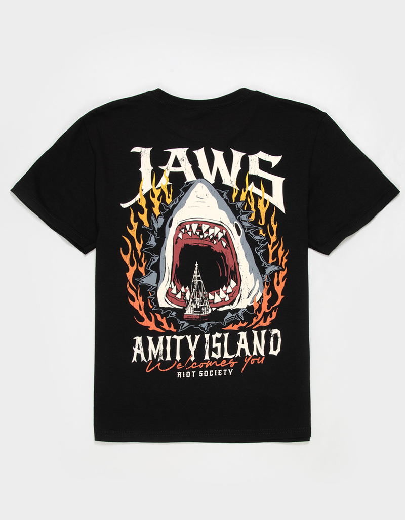 RIOT SOCIETY Jaws Fire Boys Tee image number 0