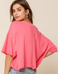 FREE PEOPLE Honey Womens Pink Tee image number 3