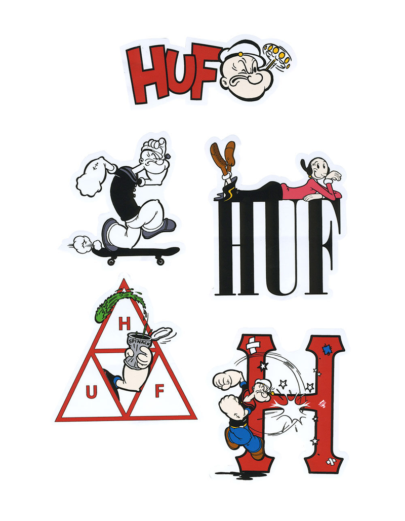 HUF x Popeye Sticker Set image number 0