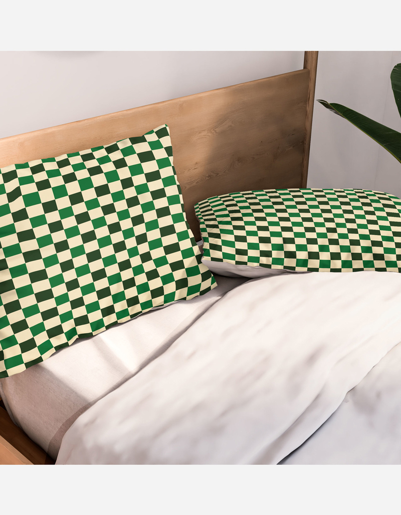 DENY DESIGNS By Brije Green Crossings Pillowcase Set image number 2