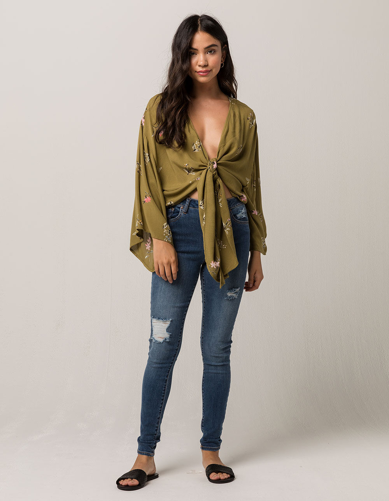 BILLABONG Knot Yours Womens Tie Front Top image number 3