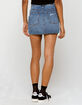 RSQ Button Down Ripped Denim Skirt image number 3