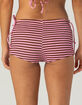 DAMSEL Womens Stripe Micro Cover Up Shorts image number 4