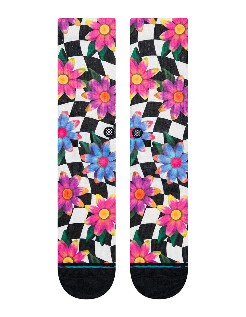 STANCE Flower Rave Mens Crew Socks image number 1
