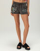 ED HARDY Panther Womens Sweat Shorts image number 2
