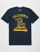 RIOT SOCIETY Bike Back To Cali Mens T-Shirt image number 1