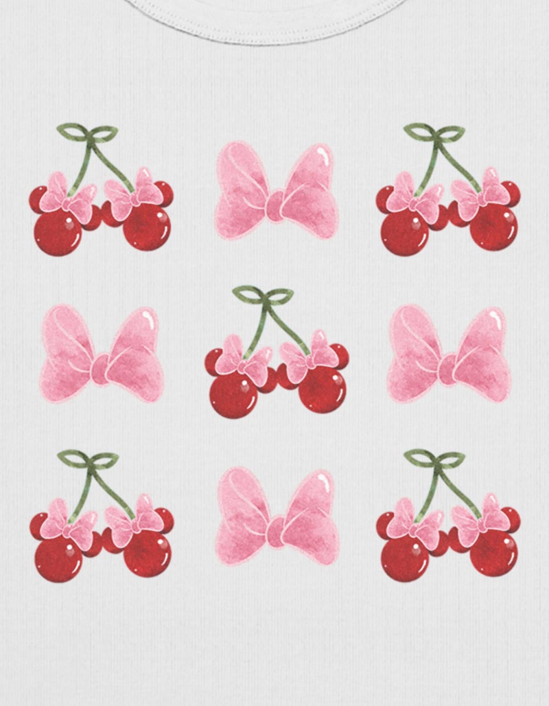 DISNEY Minnie Cherry Bows Womens Baby Tee image number 1