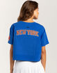 PRO STANDARD New York Knicks Womens Crop Tee image number 1