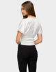 EDIKTED Ihara Lacey Cinched Waist Top image number 3