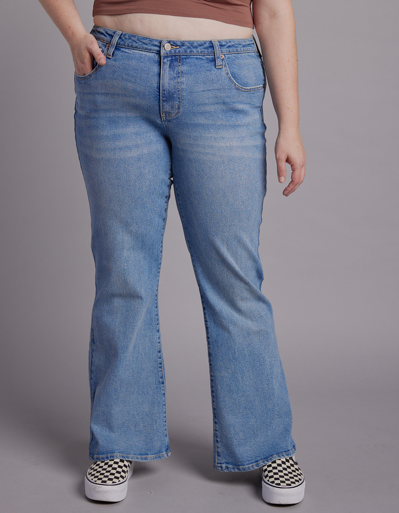 RSQ Womens Low Rise Flare Jeans image number 5