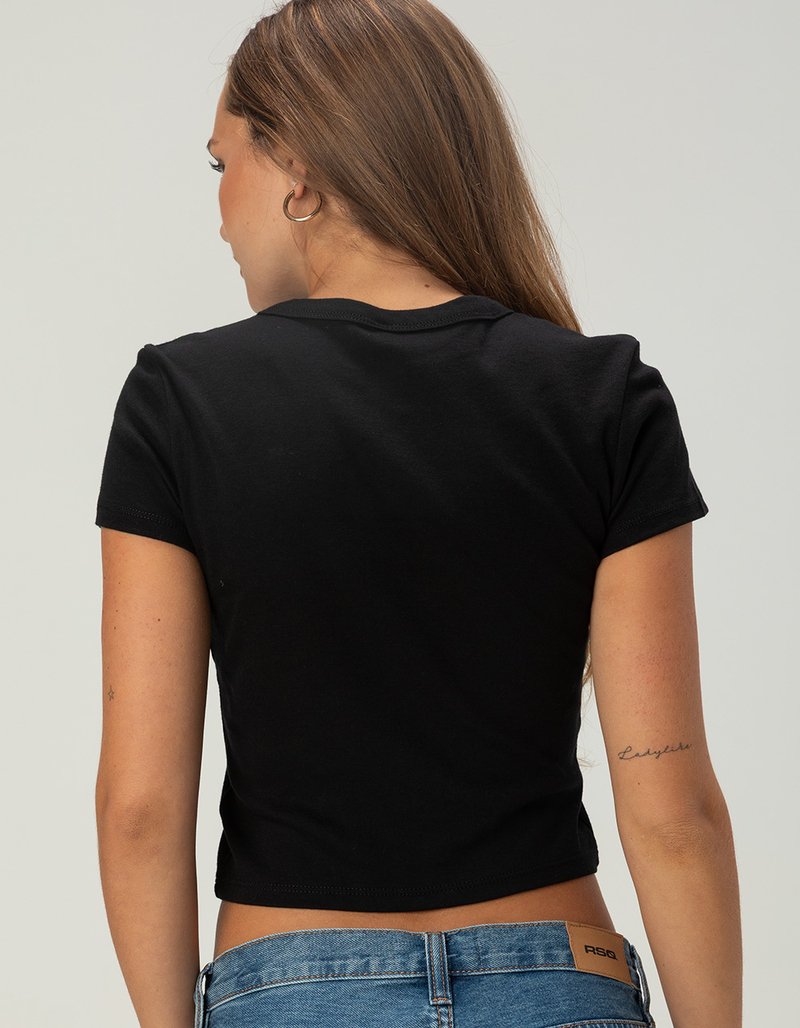 WEST COAST CHOPPERS Leopard Fill Womens Baby Tee image number 3