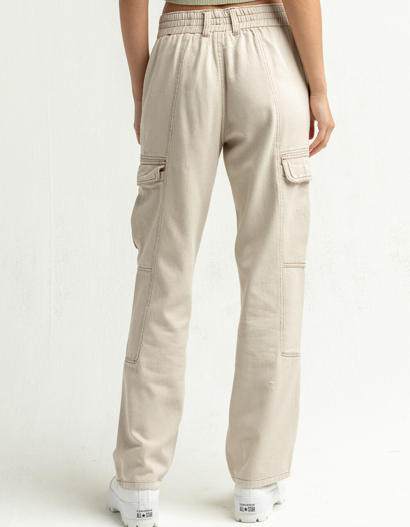 FULL TILT Smock Waist Womens Cargo Pants image number 2