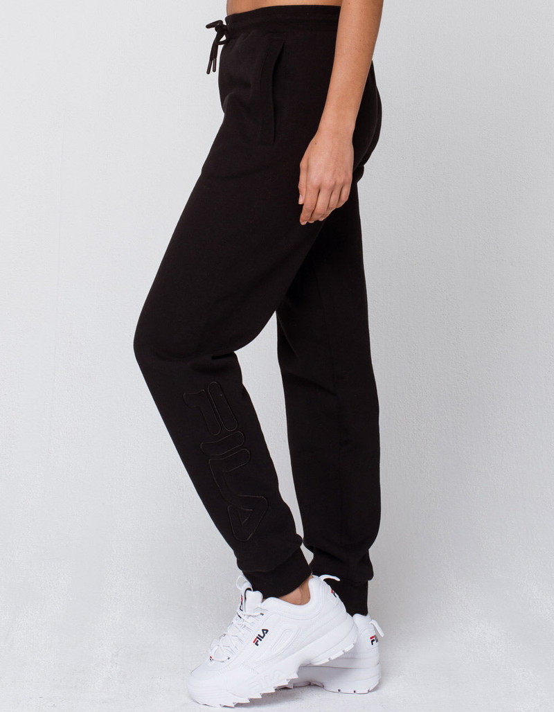 FILA Mitsu Black Womens Jogger Pants image number 3
