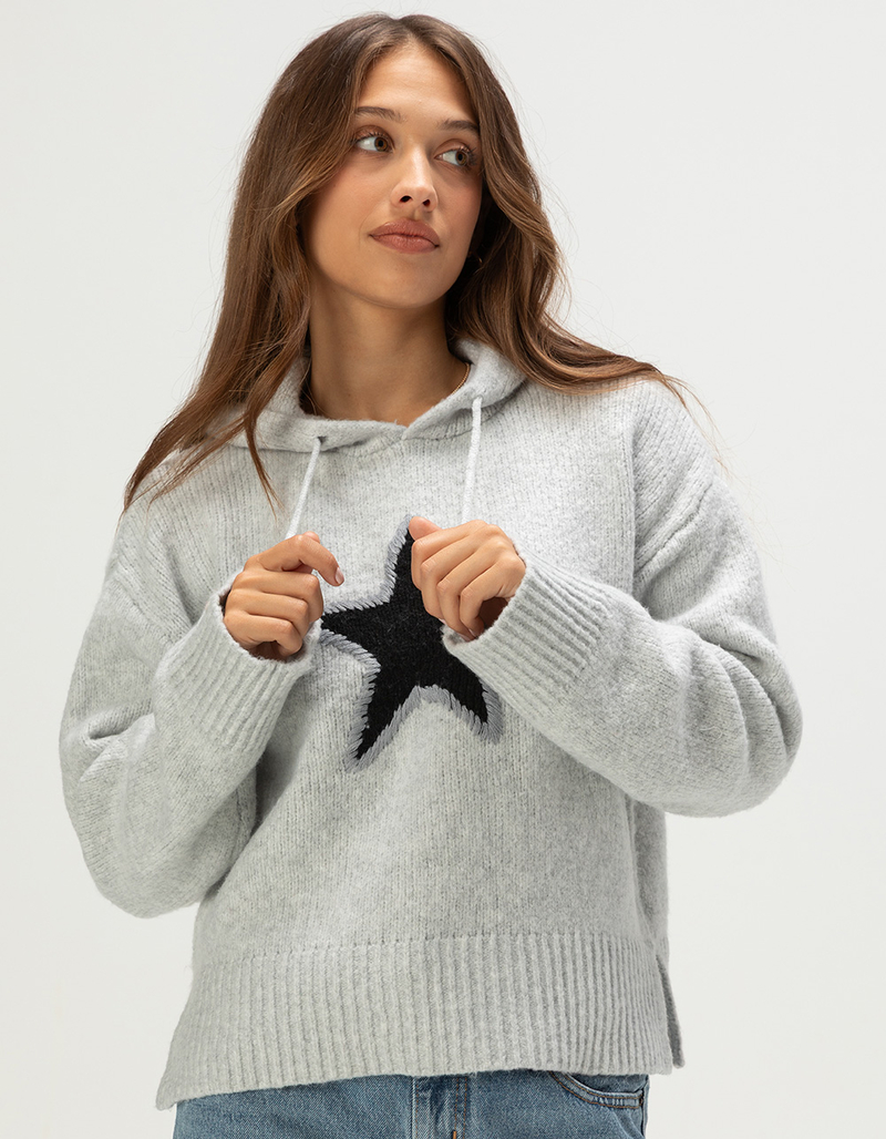 RSQ Womens Star Hooded Sweater image number 1