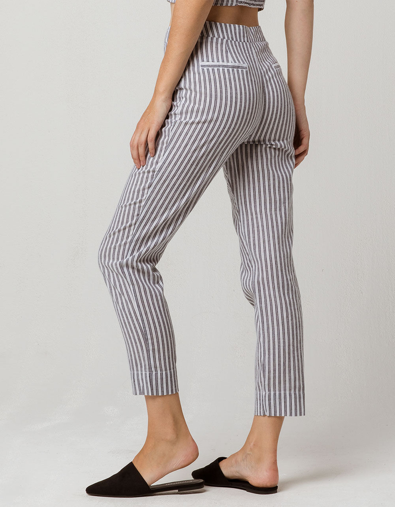 IVY & MAIN Stripe Structured Womens Top And Pants Set image number 3