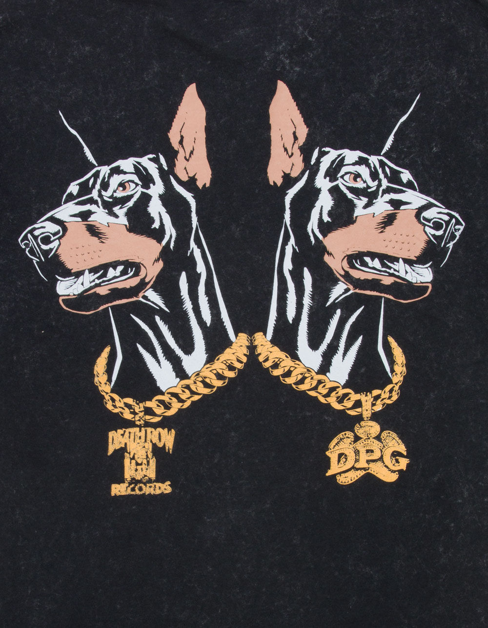 DEATH ROW RECORDS Mirror Doberman Mens Tee - WASHED BLACK | Tillys