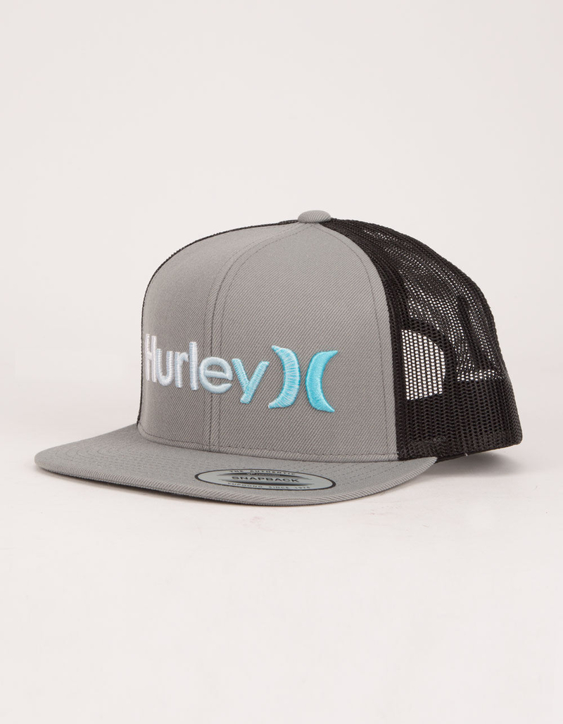 HURLEY One & Only Gray Mens Trucker Hat image number 0