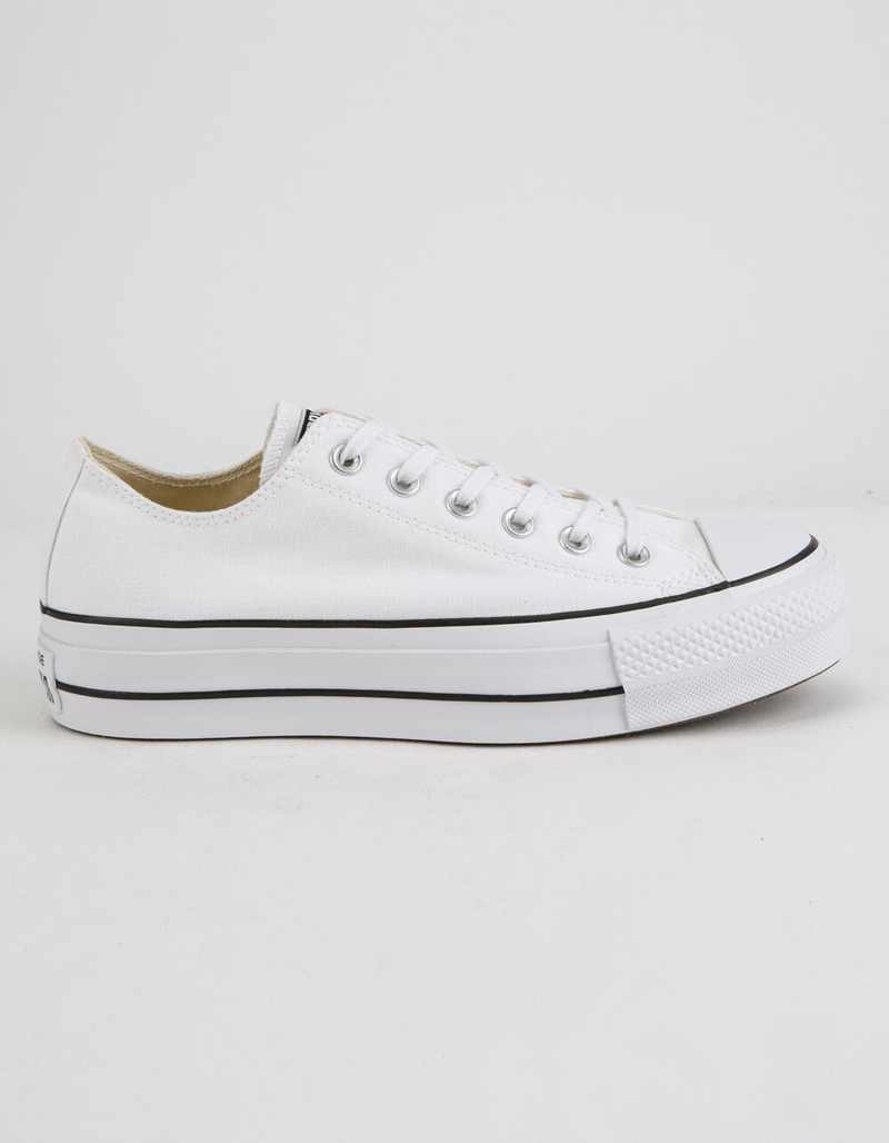 CONVERSE Chuck Taylor All Star Lift White Womens Low Top Shoes image number 0