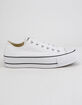 CONVERSE Chuck Taylor All Star Lift White Womens Low Top Shoes image number 1