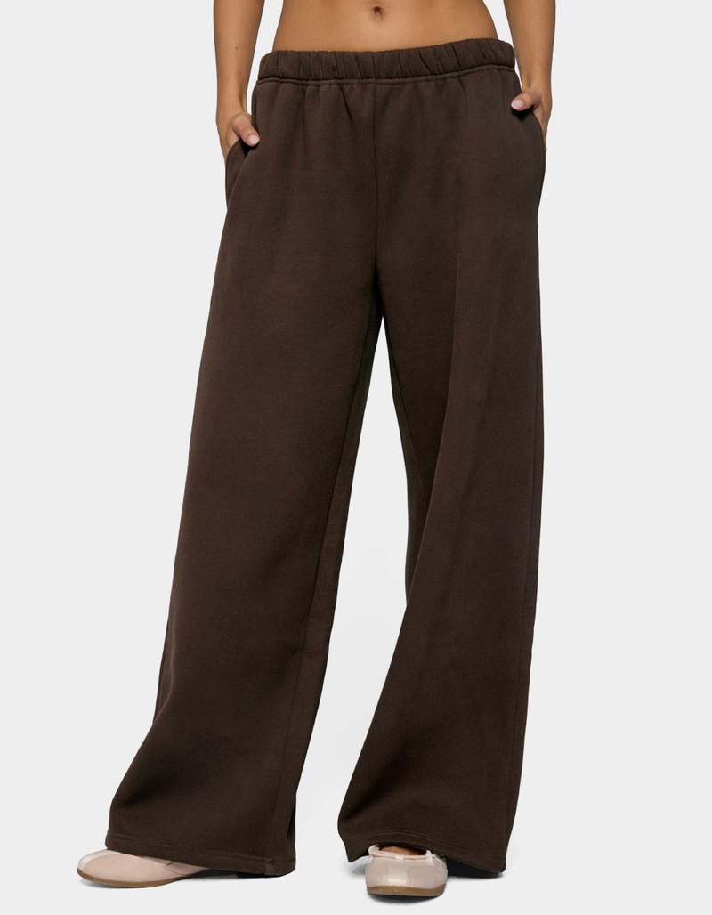EDIKTED Glow Rhinestone Sweatpants image number 1