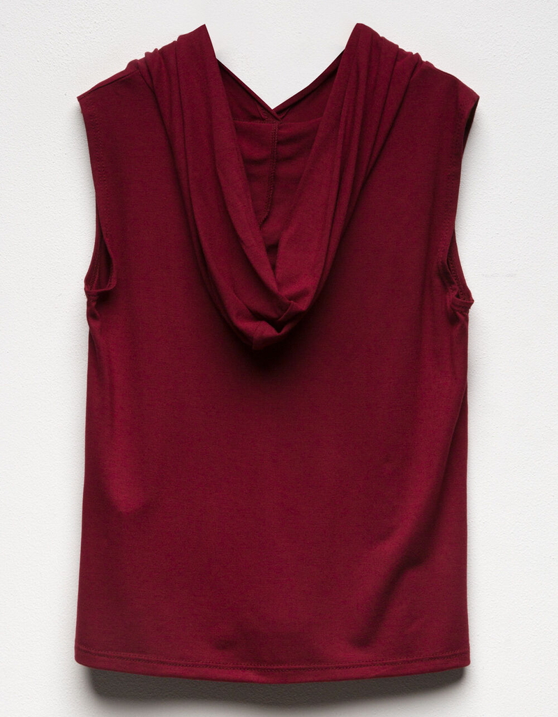 WHITE FAWN Fox Girls Hooded Tee image number 1