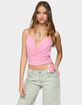 EDIKTED Beaded Deep Cowl Neck Backless Top image number 1