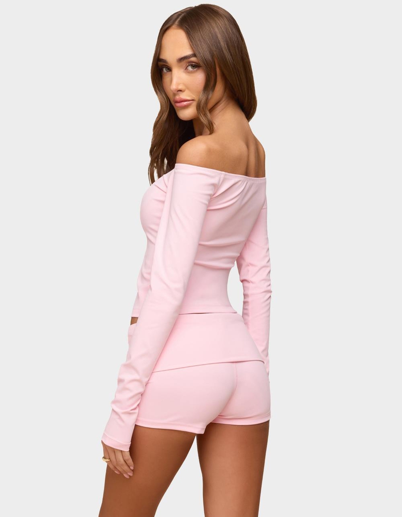 EDIKTED Tezia Off Shoulder Long Sleeve Top image number 2