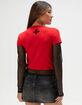 AFFLICTION Winged Womens Long Sleeve 2fer Tee image number 4