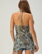 WEST OF MELROSE Womens Printed Mesh Flyaway Halter Top image number 5