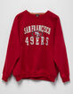 NFL San Francisco 49ers Embroidered Womens Crewneck Sweatshirt image number 5