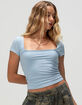 TILLYS Butter Soft Womens Square Neck Tee image number 1