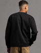 RSQ Mens Solid Crewneck Fleece Sweatshirt image number 4