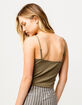 DESTINED Square Neck Olive Womens Tank Top image number 3