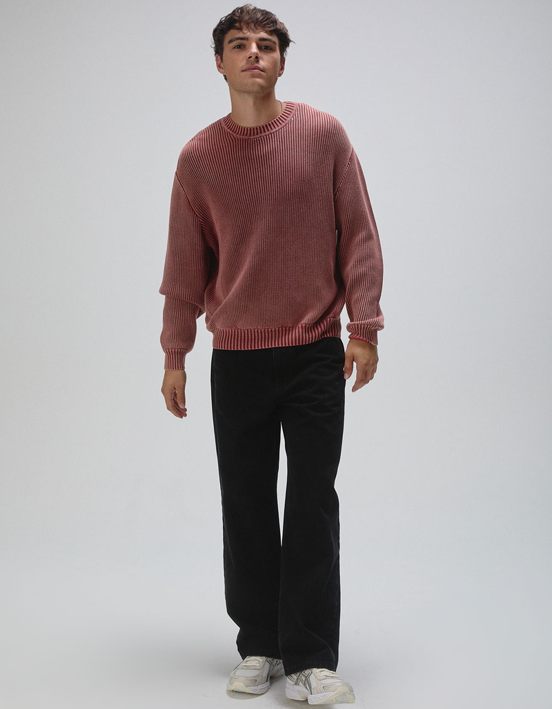 RSQ Mens Washed Ribbed Sweater image number 3