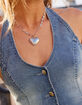 FULL TILT Lux Heart Locket Necklace image number 4