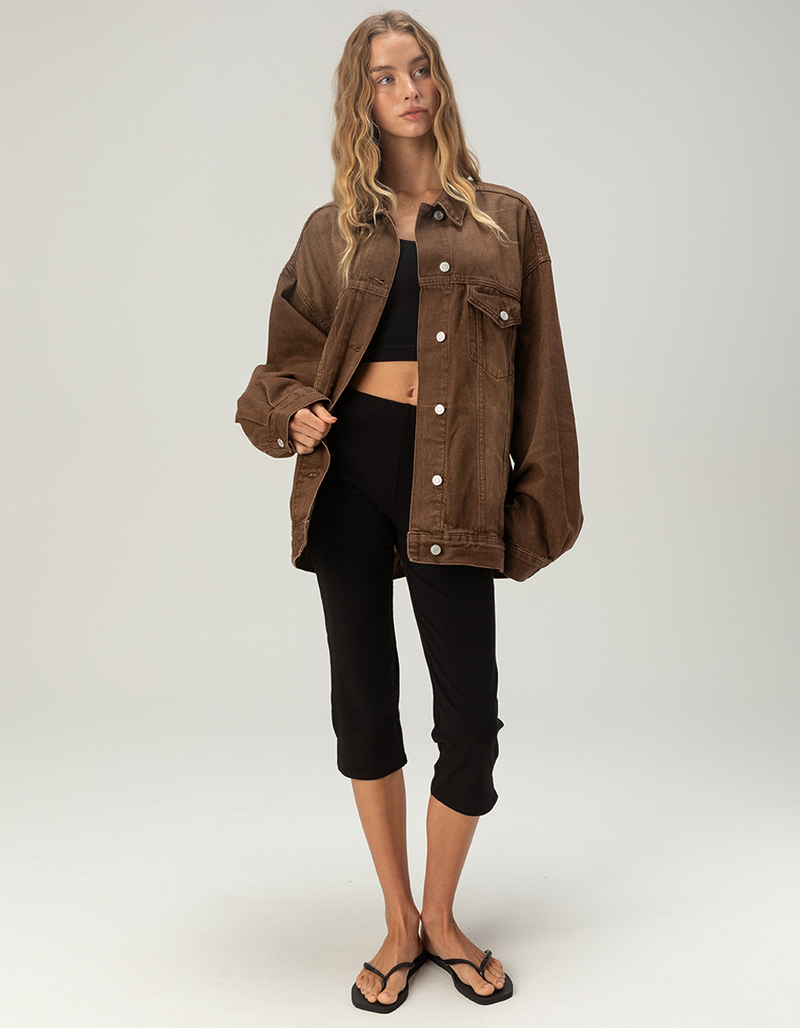 RSQ Womens Oversized Denim Jacket image number 1