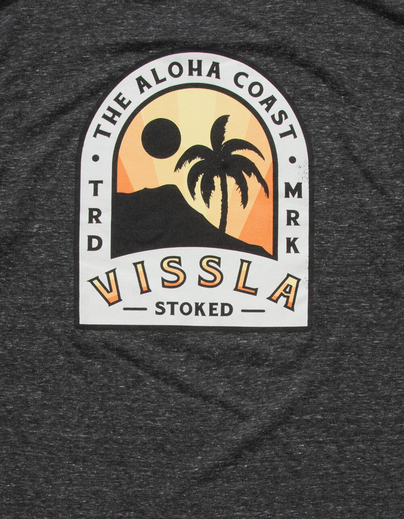 VISSLA Aloha Coast Mens Black T-Shirt image number 2
