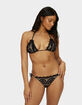 PQ SWIM Midnight Lace Tri Bikini Top image number 1