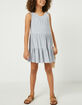 HAYDEN Sleeveless Girls Light Blue Babydoll Dress image number 3
