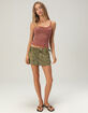 BDG Urban Outfitters Erin Womens Stamped Utility Mini Skirt image number 1