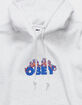 OBEY Flames Mens Hoodie image number 2