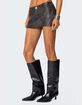 EDIKTED Sadaf Faux Leather Mini Skort image number 3