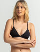 FULL TILT Ribbed Fixed Triangle Bikini Top image number 1