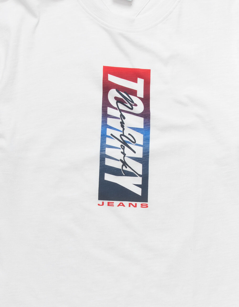 TOMMY JEANS Vertical Front Logo Mens T-Shirt image number 1