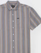 BRIXTON Cru Stripe Mens Button Up Shirt image number 2