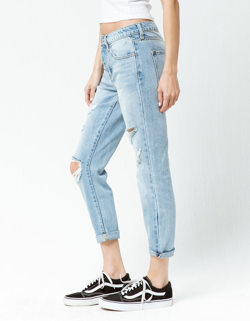 RSQ Boyfriend Medium Blast Womens Ripped Jeans image number 1
