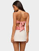EDIKTED Lanah Back Cutout Strapless Top image number 3
