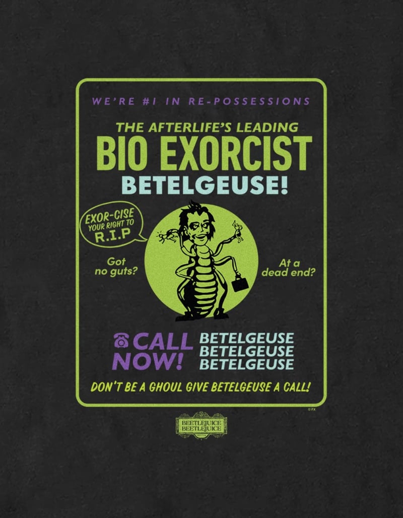 BEETLEJUICE 2 Bio Exorcism Betelgeuse Unisex Tee image number 1